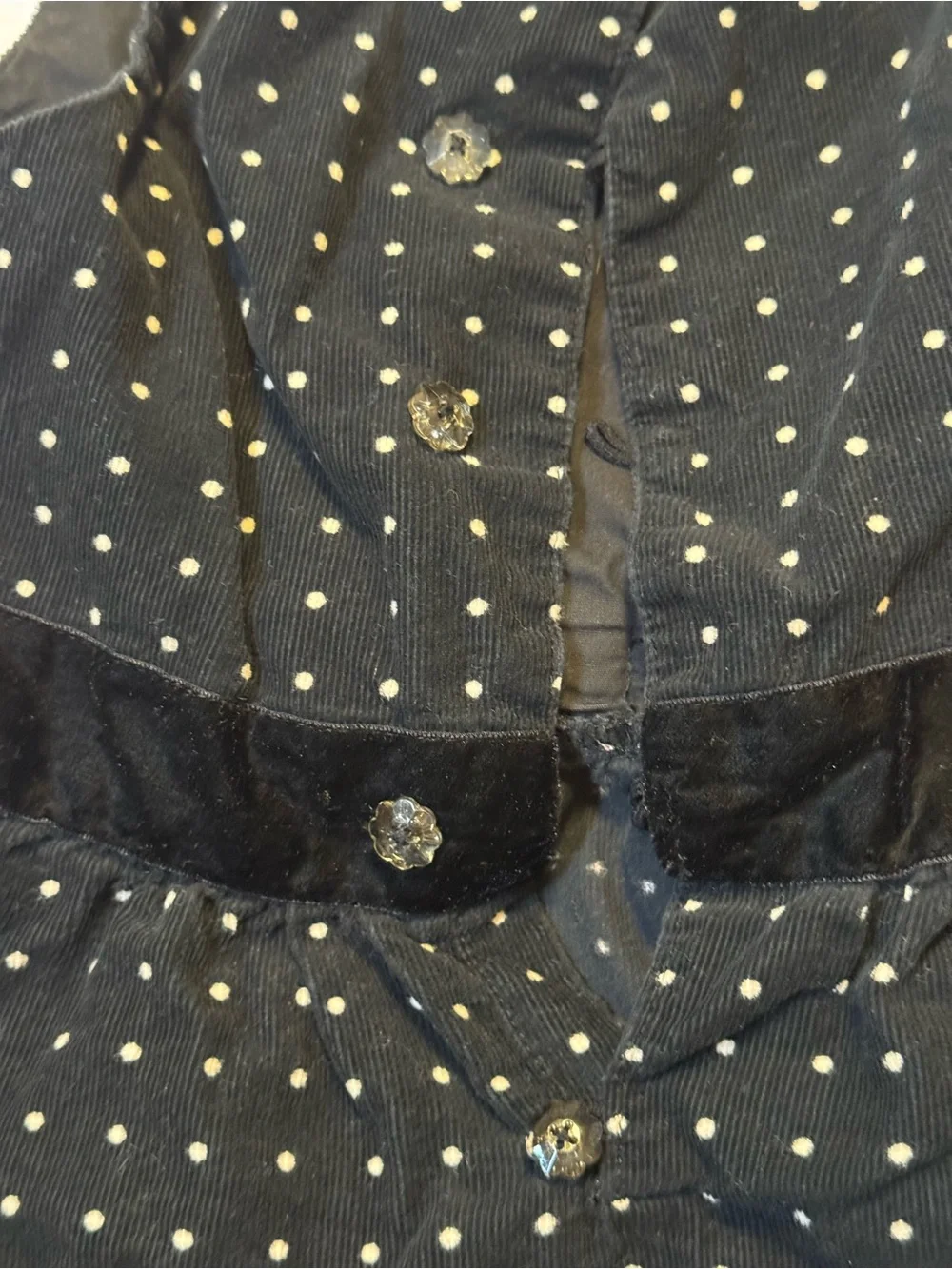 OshKosh B'gosh Black and White Polka Dot Baby Dress Size 3T